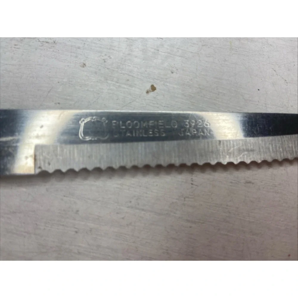 Bloomfield‎ Vintage Stainless Knife Wood Handle Made In Japan